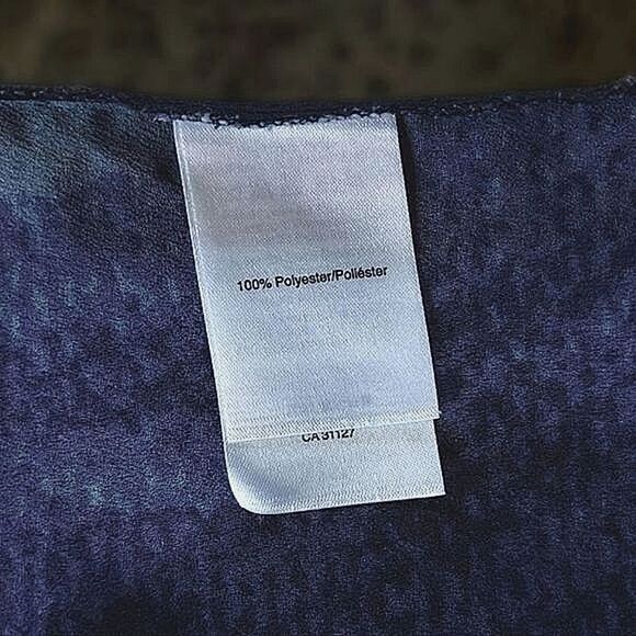 DKNY sheer sleeveless multicolour abstract pattern sleeveless blouse size M - Picture 6 of 14